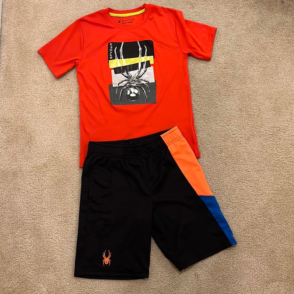 Spyder workout boys set